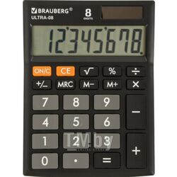 Калькулятор BRAUBERG Ultra-08-BK (250507)