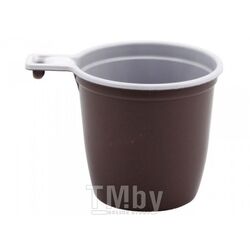 Пластиковая чашка кофейная одноразовая 200 мл, 50 шт. ИнтроПластика