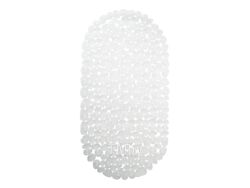 Коврик для ванной антискользящий пвх "морская галька" прозрачный 36x69 см ВИЛИНА 6805-transparent