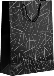 Пакет подарочный с ручками, 42х31х12 см., черный, серия Emma, PERFECTO LINEA 47-423103