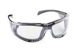 Защитные очки бесцветные, кл. F, боковая защита,мягкая подкладка, устойч. к ударам 45м/с и УФ HARDY 1501-560001