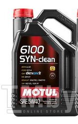 Моторное масло MOTUL 5W30 (1L) 6100 SAVE-CLEAN ACEA - C2 FIAT 9.55535-S1 PSA B71 2290 107960