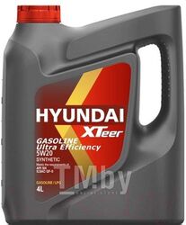 Моторное масло синтетическое HYUNDAI XTEER Gasoline Ultra Efficiency 5W20 4L API SN ILSAC GF-5, SYNTHETIC 1041001