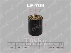 Фильтр топливный TOYOTA Land Cruiser 3.4TD-4.0TD >89, NISSAN Atlas, Condor 4.3D 95-99, 4.6D 99>, ISUZU ELF150, ELF250 >95 LYNXauto LF-709