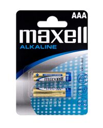 Батарейка AAA LR03 Maxell Алкалайн 2 шт. в блистере 723920
