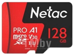 Карта памяти MicroSDXC 128GB V30/A1/C10 Netac P500 Extreme Pro
