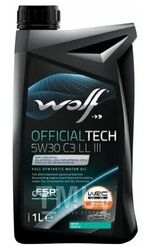 Моторное масло (PN 1048179) OfficialTech 5W-30 C3 LL III 1 л Wolf