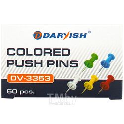 Кнопки силовые цветные 50шт/уп Darvish DV-3353