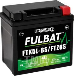 Аккумулятор GEL FTX5L-BS (113x70x105) 4Ач -/+ FULBAT 550919