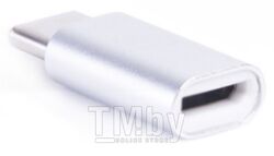 Кабель/переходник Atom USB Type-C 3.1 - MicroUSB-B (серебристый)