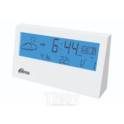 Часы с метеостанцией Ritmix CAT-044 (белый)