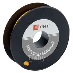 Маркер кабельный 4,0 мм2 "2" (500 шт.) (ЕС-2) EKF PROxima plc-KM-4-2