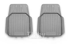 Комплект резиновых автомобильных ковриков в салон универсальные Lider, 2 шт. (полиуретан, серые) ELEMENT NLC0000211F