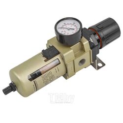 Фильтр-регулятор с индикатором давления для пневмосистем 3/8(10Мк, 4000 л/мин, 0-10bar,раб. температура 5-60) FORCEKRAFT FK-AW4000-03
