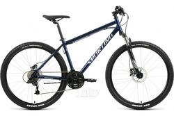 Велосипед Forward Sporting 27.5 3.2 HD 2022 / RBK22FW27878 (17, темно-синий/серебристый)
