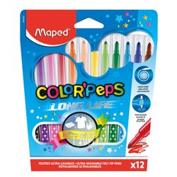Фломастеры "Color Peps" 12 шт., в карт. упак. Maped 845020LM