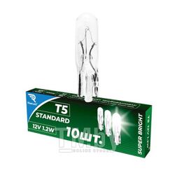 Лампа накаливания T5 12V1.2W BX2d Standard REKZIT REK-90312