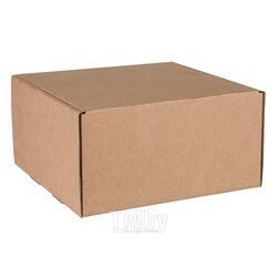 Коробка подарочная Box 22*21,5*11 см, самосборная, картон, коричневый Happy Gifts 21016