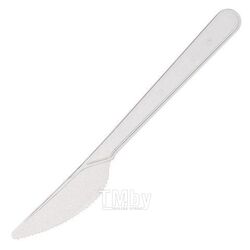 Пластиковый нож одноразовый 16,5 см, 100 шт., Кристалл премиум, прозрачный ИнтроПластика