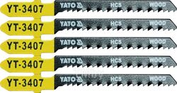 Полотна для электролобзика по дереву 50х75х1,0мм 13TPI (5шт) "Yato" YT-3407