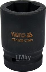 Головка торцевая ударная 1" 6гр. 38мм L80мм CrMo Yato YT-11739