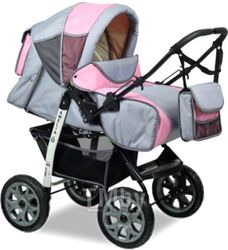 Детская универсальная коляска Alis Amelia I (am11, серый/розовый)