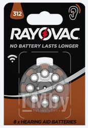 Батарейка для слуховых аппаратов Rayovac HAB 312 Blister 8