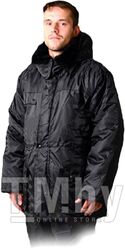 Куртка утепленная (черная) с капюшоном "Охранник" р.52-54 рост 170-176, РФ (Артекс)