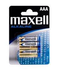 Батарейка AAA LR03 Maxell Алкалайн 4 шт. в блистере 723671