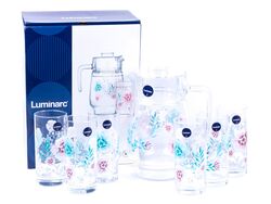 Набор для питья стеклянный "Sabline" 7 пр.: кувшин 1,6 л, 6 стаканов 270 мл Luminarc