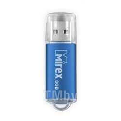 Флеш накопитель 8GB USB 2.0 FlashDrive Mirex UNIT AQUA, металл