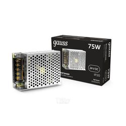 Блок питания LED Strip PS для светодиодной ленты 75Вт 24В IP20 (драйвер) GAUSS 202002075