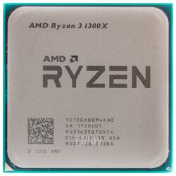 Процессор AMD Ryzen 3 1300X (Multipack) (YD130XBBAEMPK) (3.7/3.5Ghz, 4 ядра, 8MB, 65W, AM4)