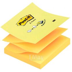 Бумага для заметок на клейкой основе 76*76 мм "Post-it Z-Notes R330" 100 л., канар. желтый 3M 3M-70005288421/R330