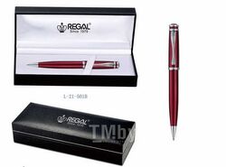 Ручка "REGAL 21" шариковая (серия Montgomery) в футляре, красный корпус Regal L-21-501B