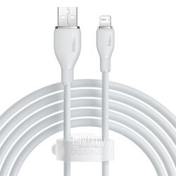 Кабель Baseus P10355700221-01 Pudding Series Fast Charging Cable USB to iP 2.4A 2m Stellar White