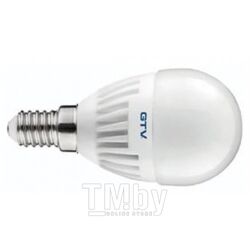 Лампочка светодиодная E14, SMD2835, G45, 3000K, 8W, 160град, 640 lm GTV LD-SMG45B-70