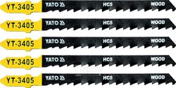 Полотна для электролобзика по дереву 75х100х1,3мм 6TPI (5шт) Yato YT-3405