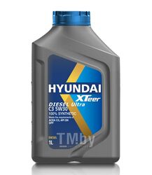 Моторное масло синтетическое HYUNDAI XTEER Diesel Ultra C3 5W30 1L ACEA C3 API SN 100%SYNTHETIC 1011224