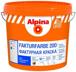 Краска декоративная Alpina EXPERT Fakturfarbe 200 База 1, 15кг
