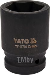 Головка торцевая ударная 1" 6гр. 41мм L80мм CrMo Yato YT-11740