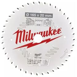 Пильный диск для циркулярной пилы по дереву MILWAUKEE 165x20x1.6x40 4932471932