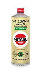 Моторное масло MITASU 10W40 1L MOLY-TRiMER SM (GAS) (API SM Synthetic Blended для бенз газ ДВС) MJ-M22-1