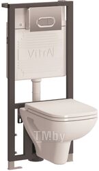 Унитаз подвесной Vitra S20 в комплекте с сиденьем микролифт и инсталляцией 3/6 л (9004B003-7204)