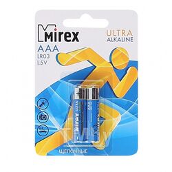 Батарейка AAA LR03 Mirex Алкалайн 2 шт. в блистере