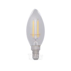 Лампа филаментная Свеча CN35 9,5Вт 950Лм 2700K E27 золотистая колба REXANT