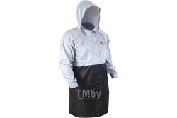 Защитный халат с антистатическими свойствами Carbo-Lab, цвет серый/черный, размер XL JETA PRO JPR275/XL