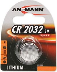 Батарейка CR2032/1 Lithium Coin Cell (3V) в блистере ANSMANN 5020122