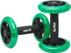 Ролик для пресса Starfit RL-107 (черный/ярко-зеленый)