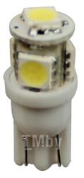 Лампа автомобильная светодиодная T10W (W2.1x9.5d) 4 SMD 5050 RED 80лм 24V MEGAPOWER M-10713R-24